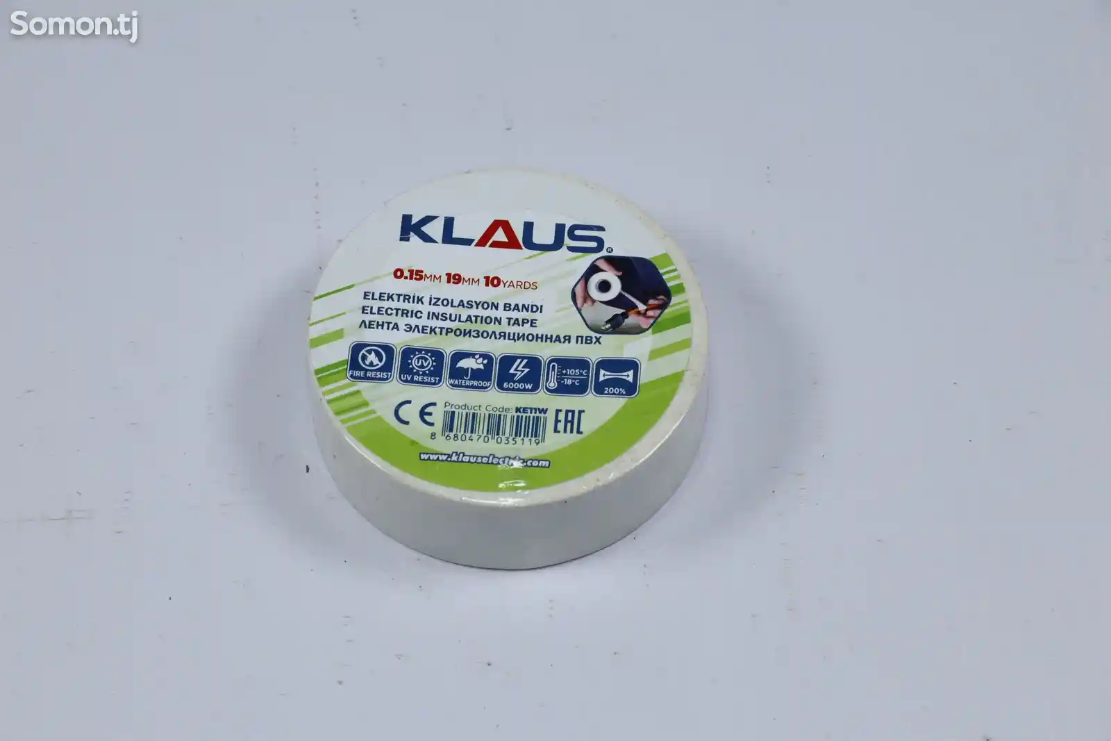Изолента Klaus KE11W белый-2