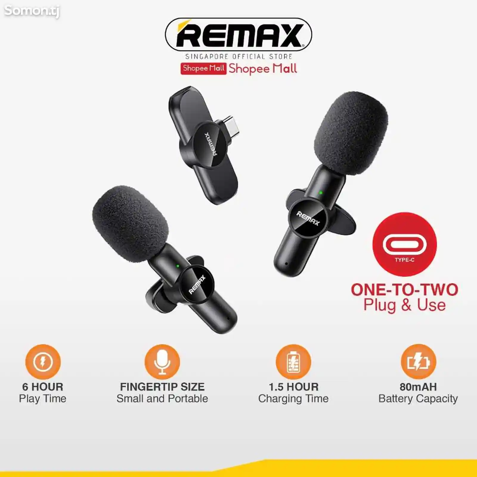 Микрофон беспроводной Remax K10 Lightning-2