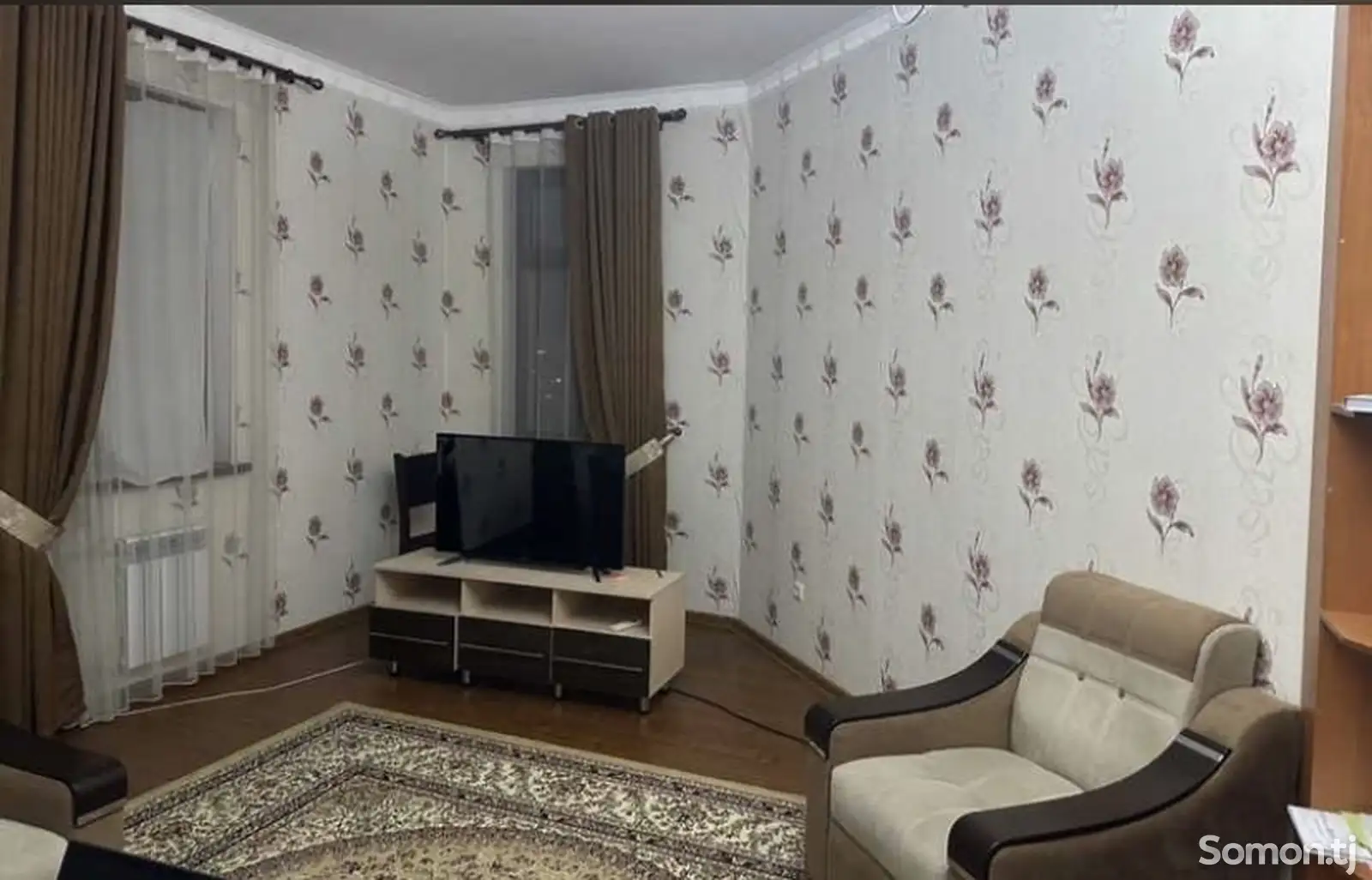 2-комн. квартира, 12 этаж, 95м², Сомони-1