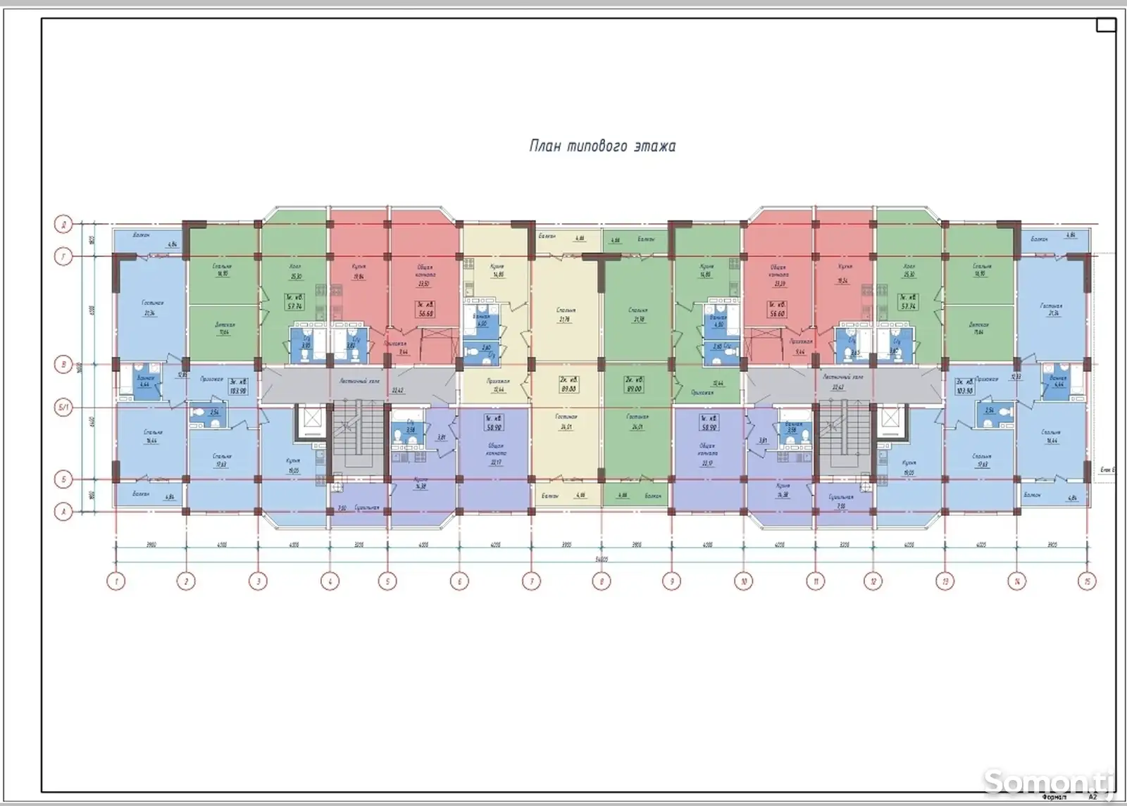 1-комн. квартира, 5 этаж, 51 м², Пахтакор-5