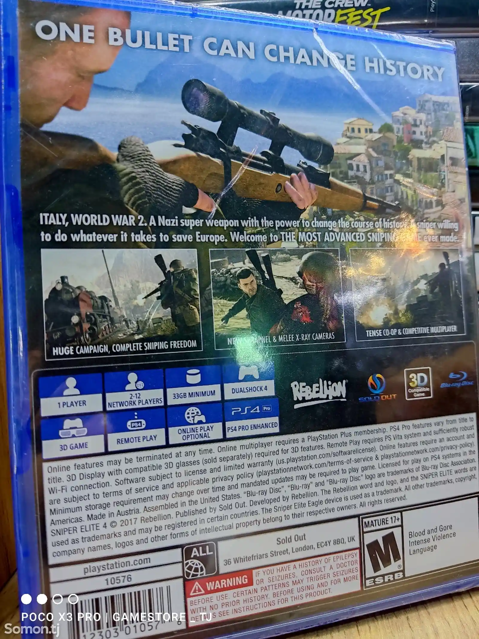 Игра Sniper Elite 4 для Playstation 5 PS4-2