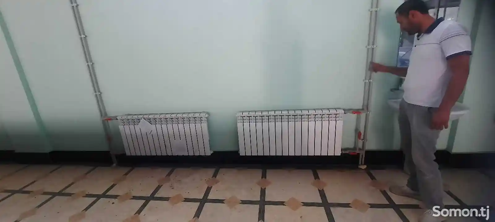 Установка радиаторов отопления-5