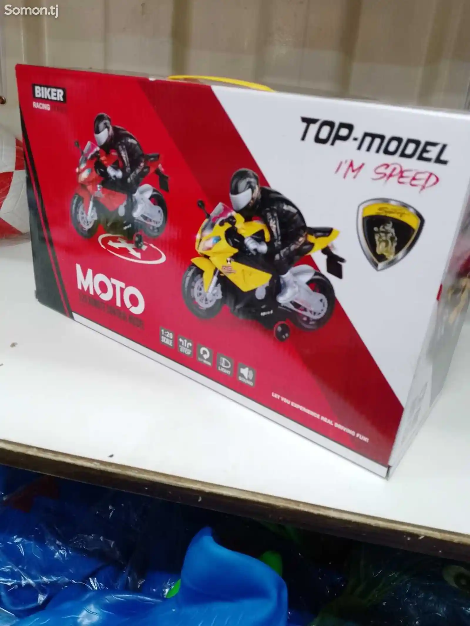Мотоцикл игрушечный с радиоуправлением-4