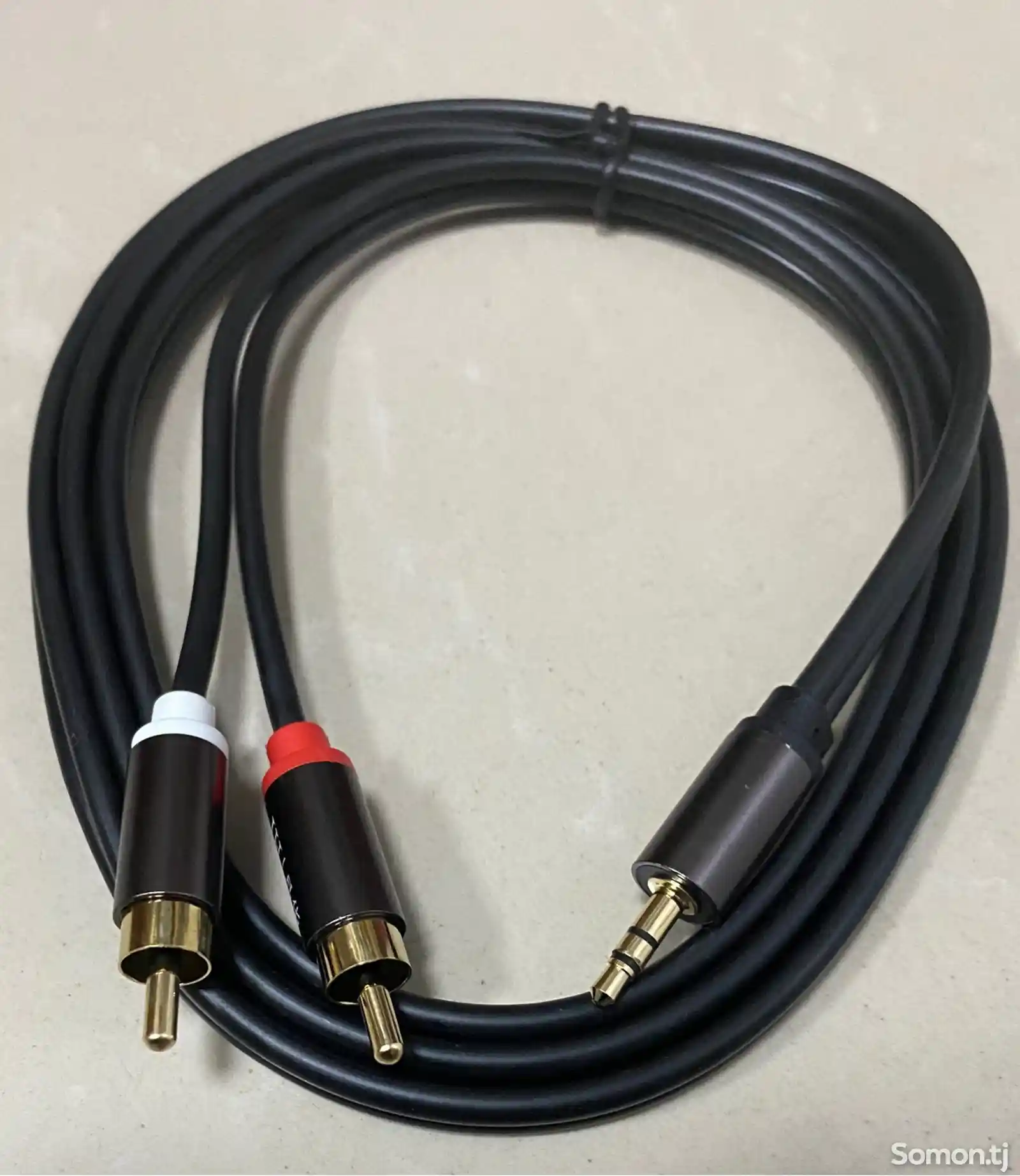 Аудиокабель jack 3.5 mm to 2RCA-1