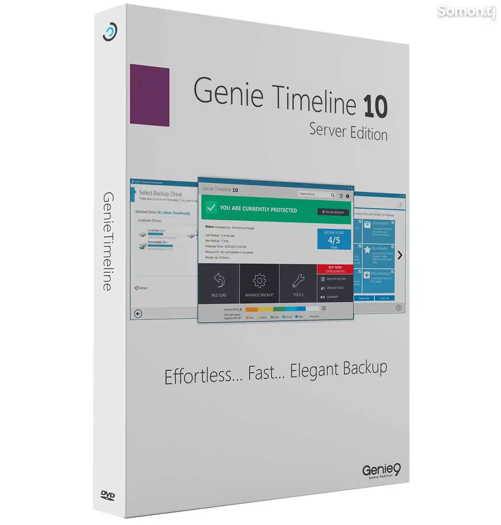 Genie Timeline Server 10 - иҷозатнома барои 1 сервер