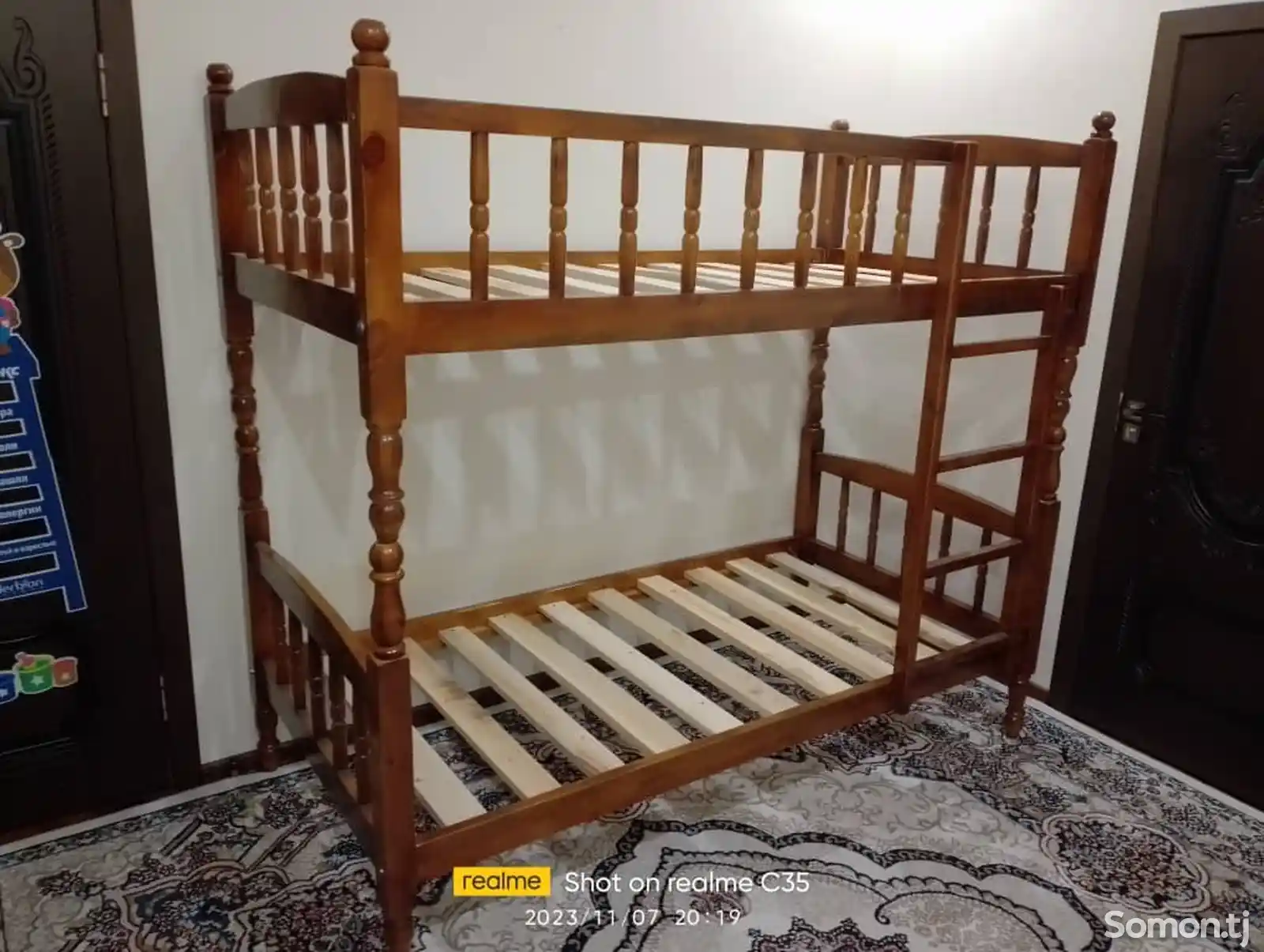 Двухъярусная кровать деревянный-2