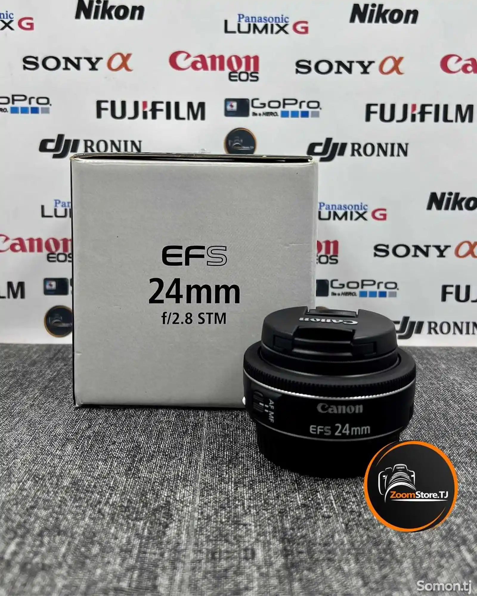 Объектив фотоаппарат Canon EFS 24mm f/2.8 STM для Canon-1
