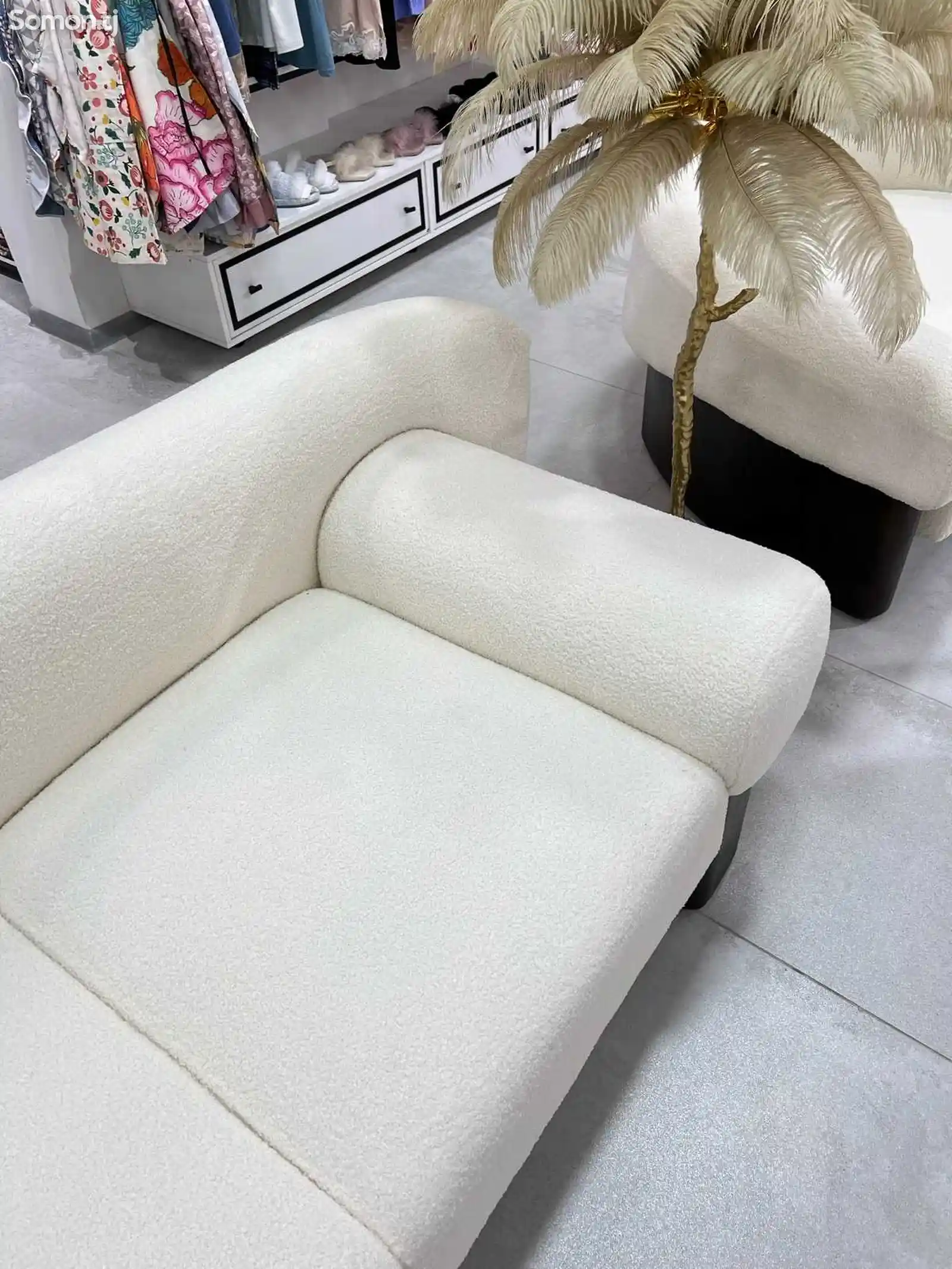 Современный легкий роскошный модный итальянский диван для гостиной-5