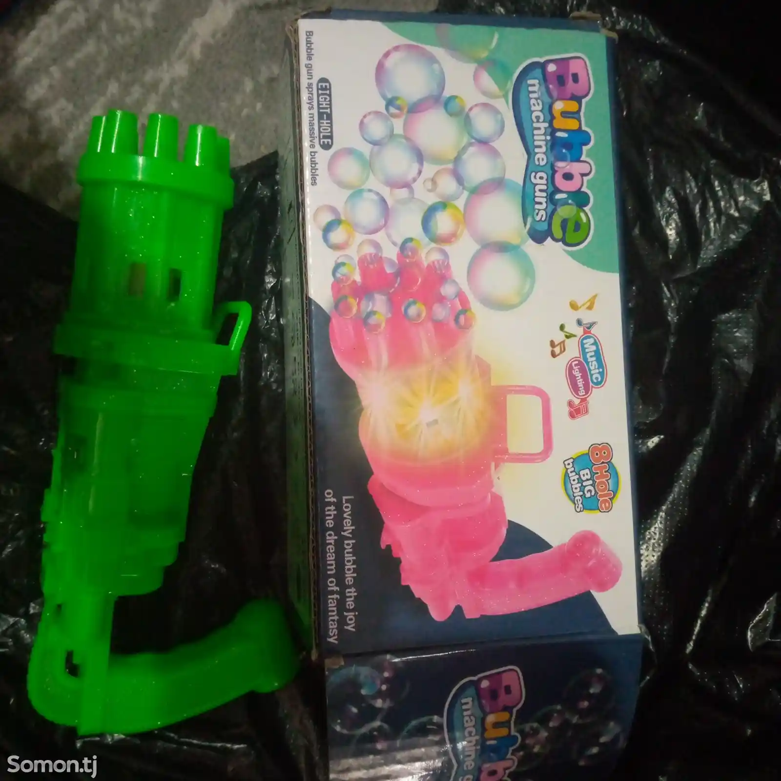 Игрушка для выпускания мыльных bubble machine guns пузырей-1