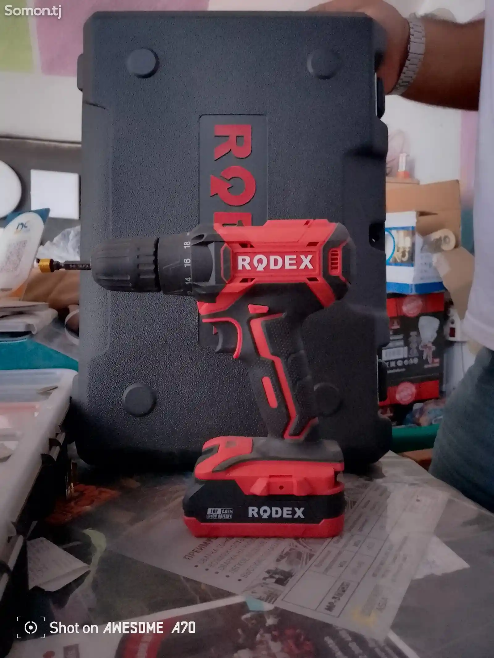 Аккумуляторная ударная дрель Rodex RDX3404-1