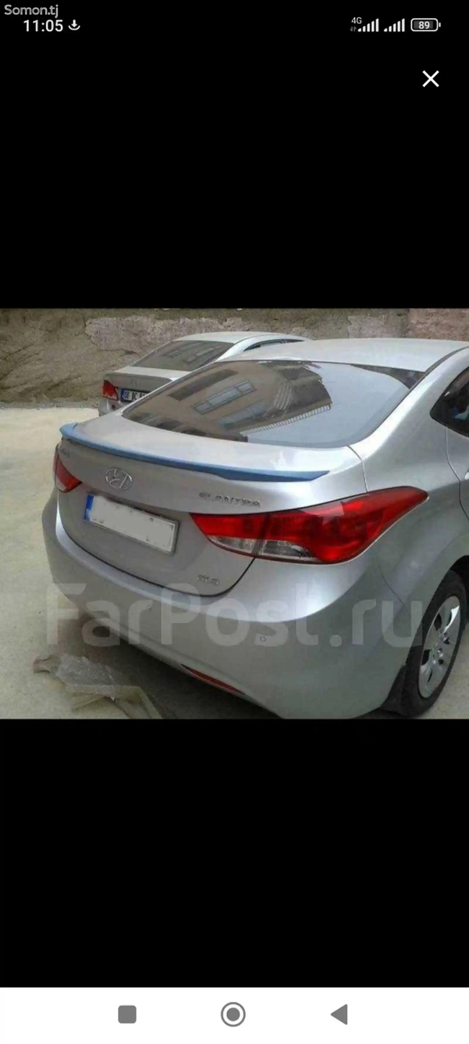 Задний спойлер для Hyundai Elantra 2011-4