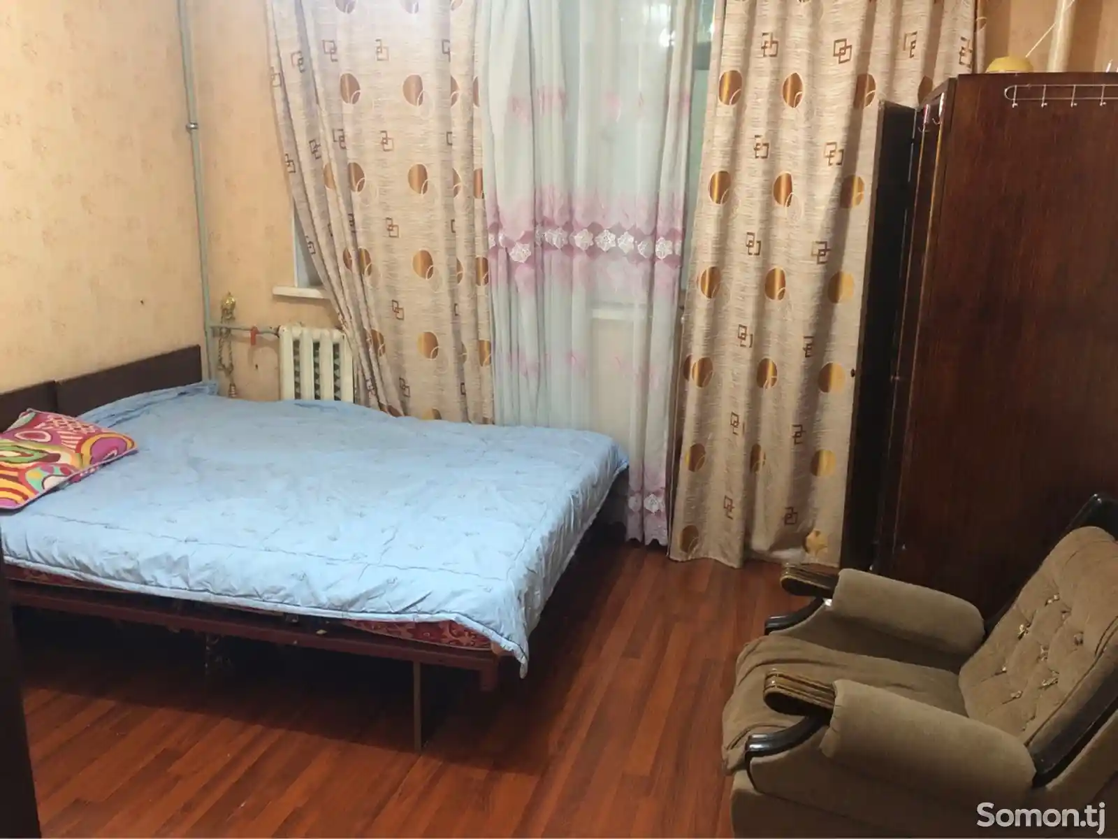 2-комн. квартира, 5 этаж, 60м², И. Сомони-1