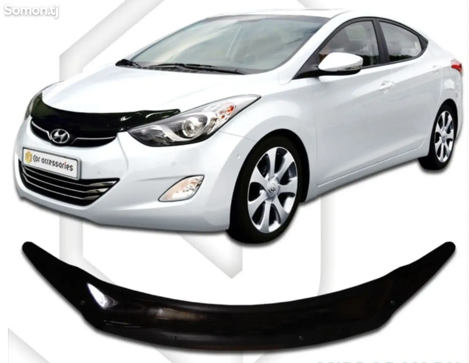 Дефлектор капот Hyundai Elantra 2011-2016