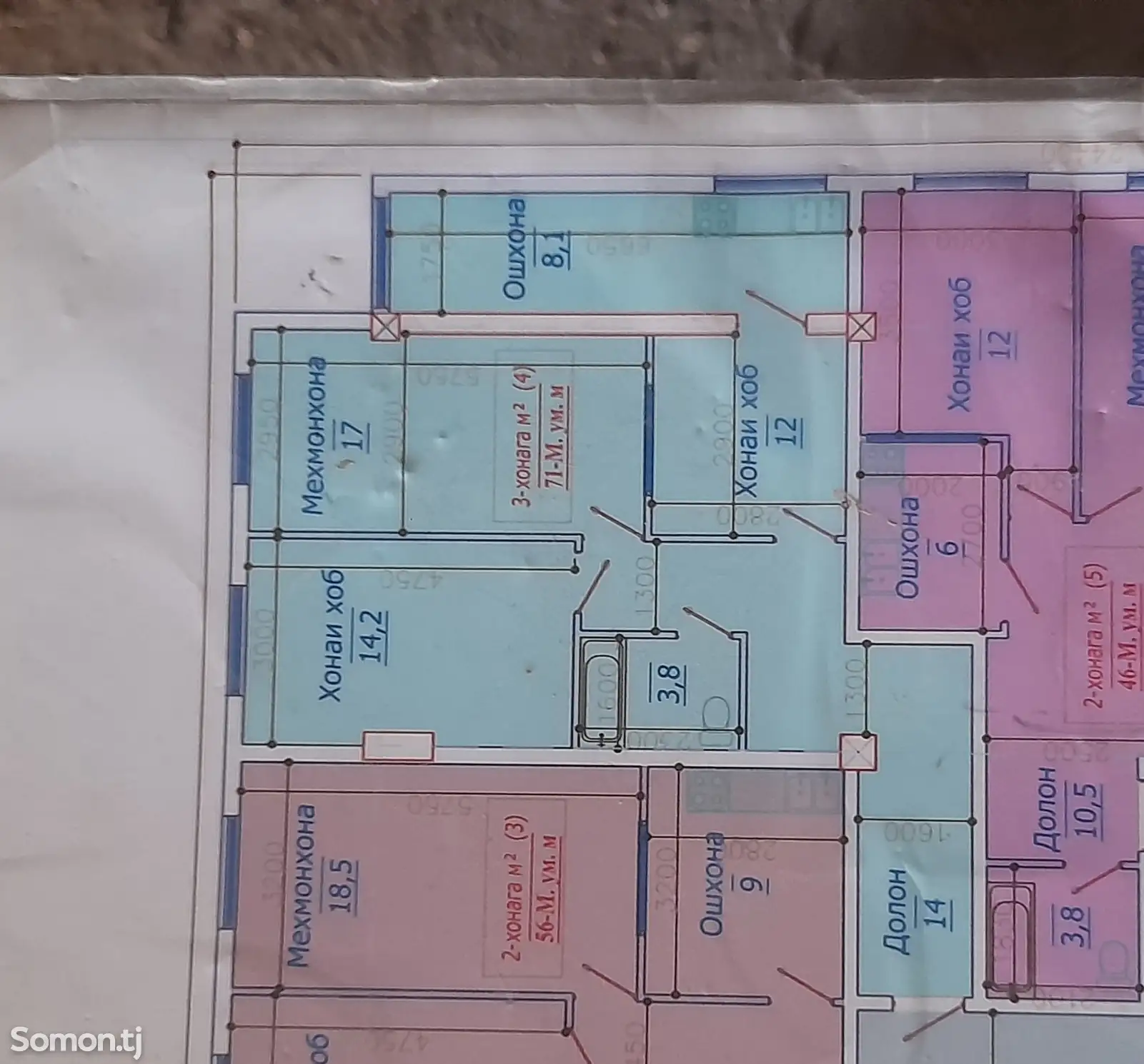 3-комн. квартира, 5 этаж, 74 м², Ленинград-1