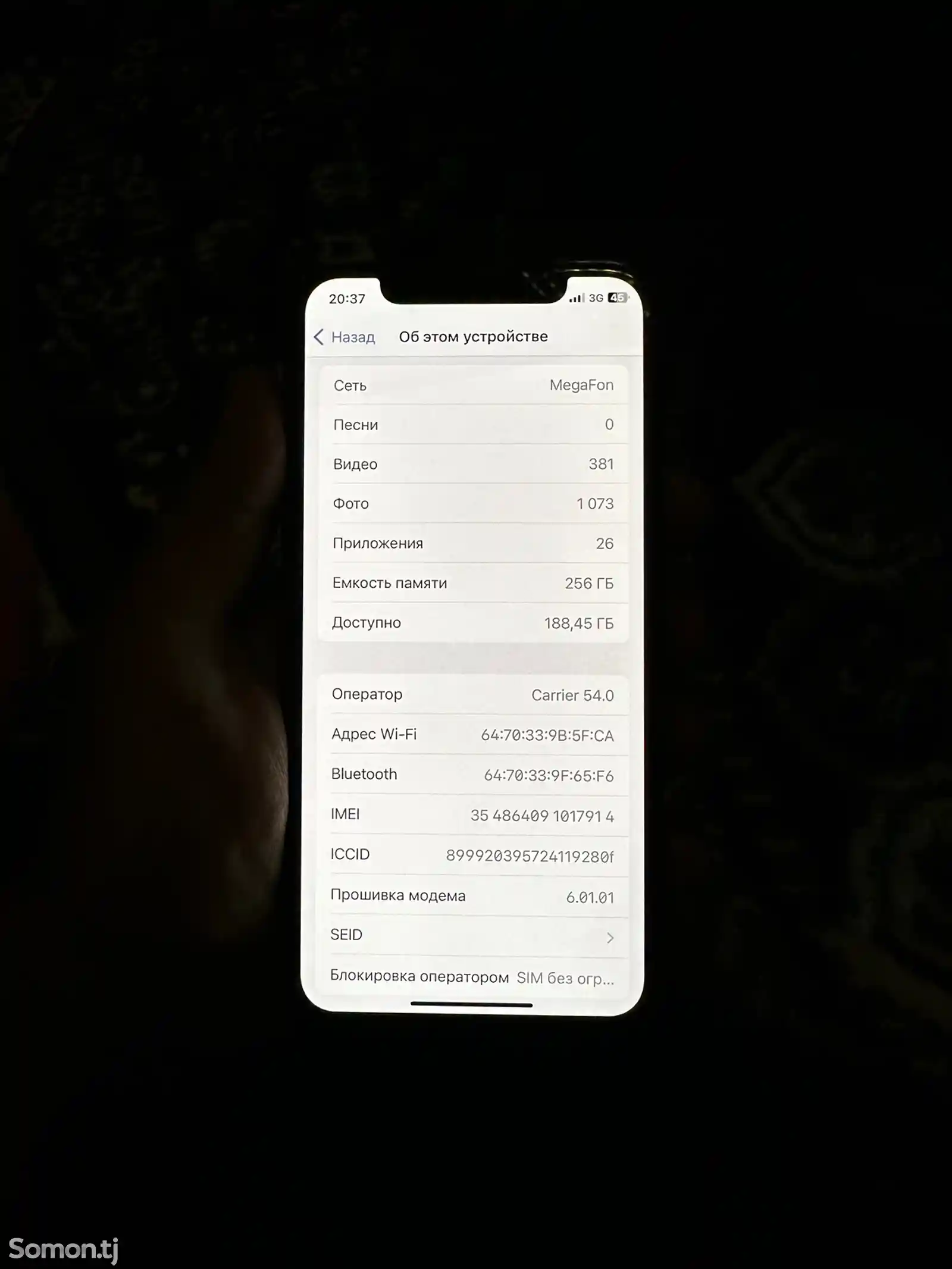 Apple iPhone X, 256 gb, Space Grey-7