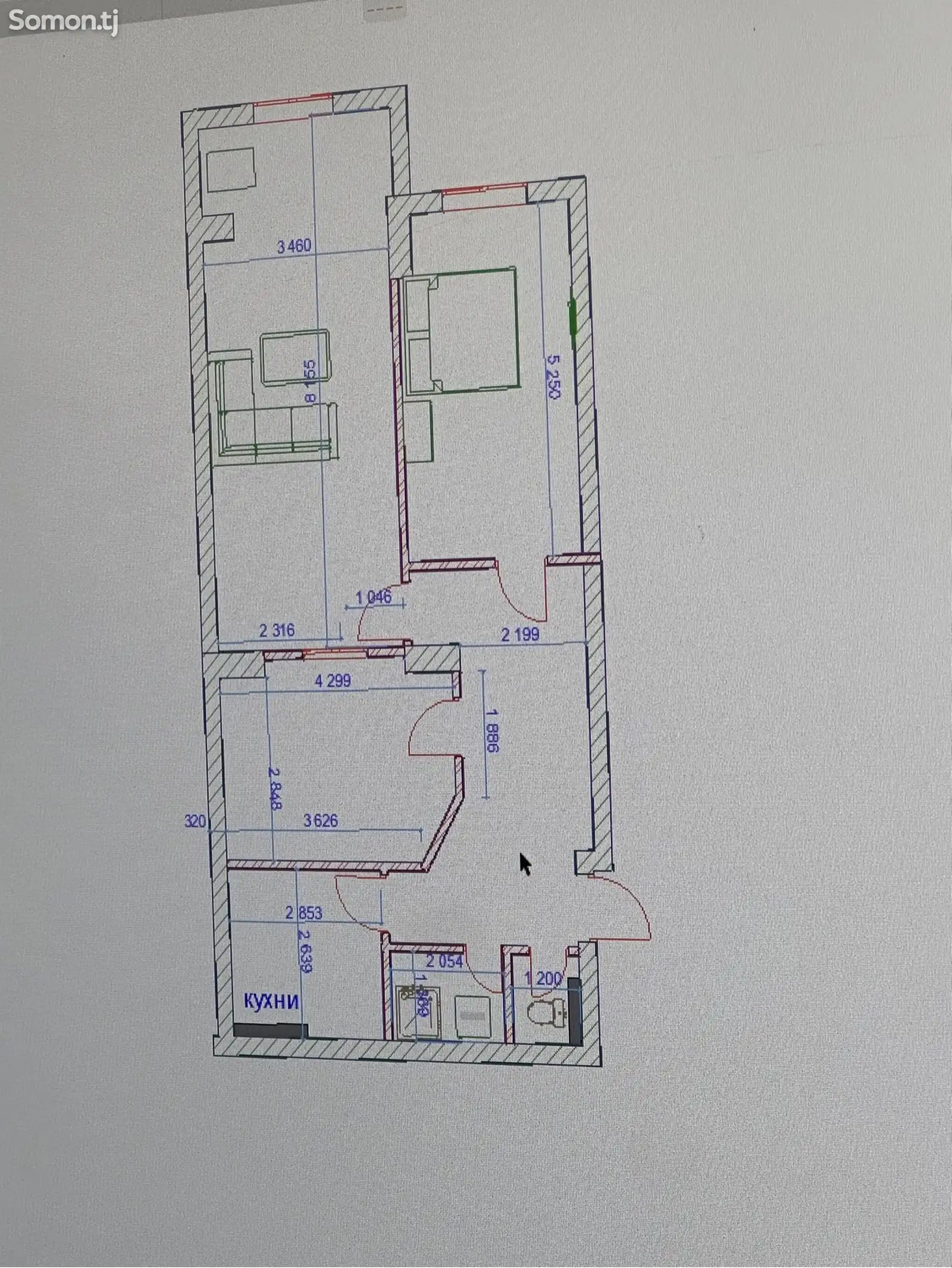 3-комн. квартира, 4 этаж, 83 м², фирдавси-5