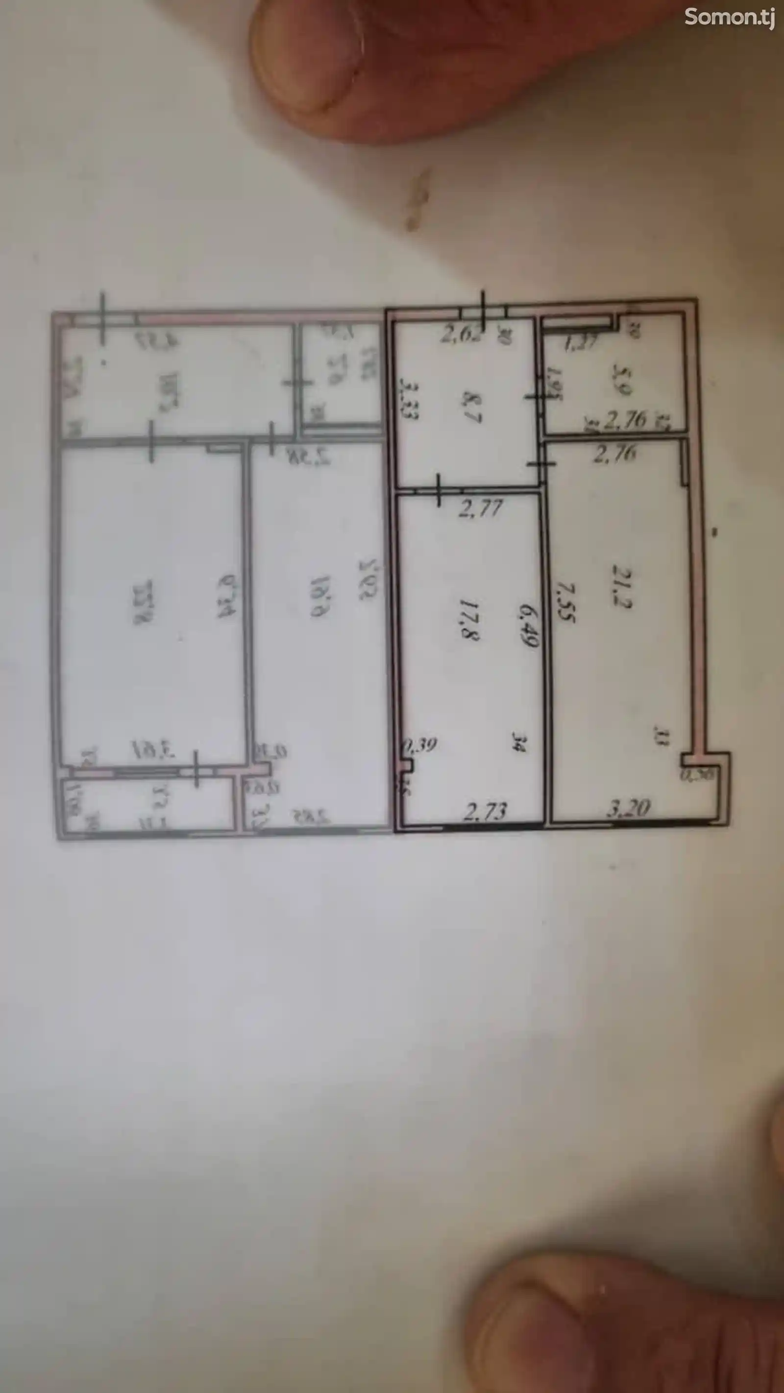 3-комн. квартира, 4 этаж, 113 м², Водонососная-1