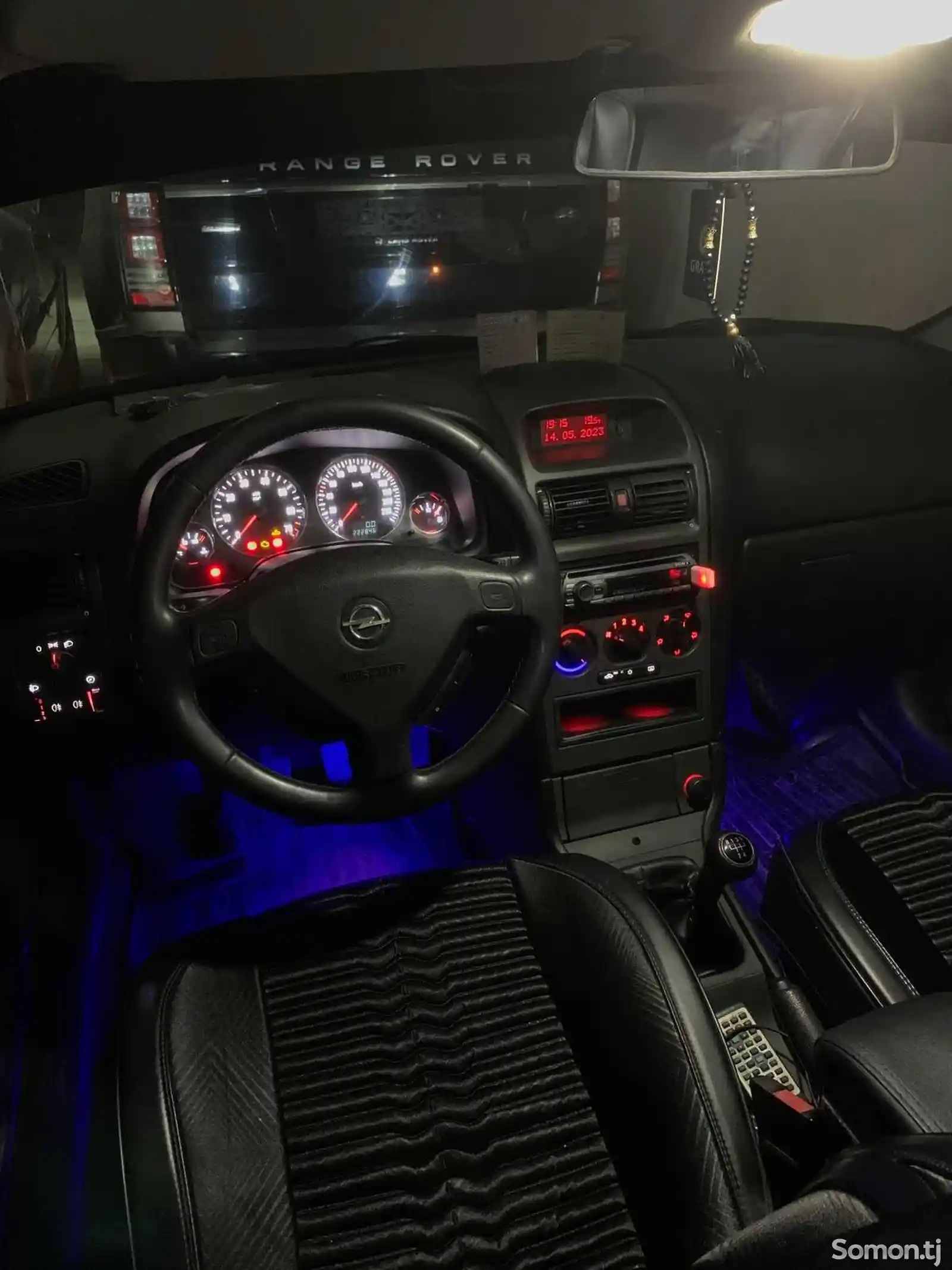 LED подсветка салона на Opel Astra G-1