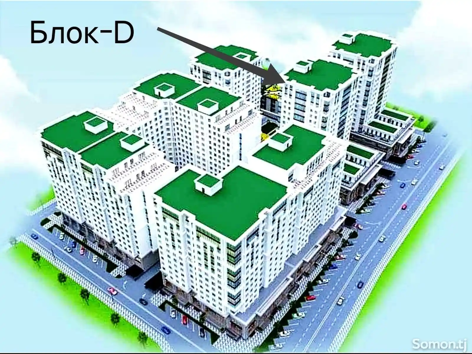 3-комн. квартира, 6 этаж, 113 м², Шохмансур, Старый Аэропорт-13