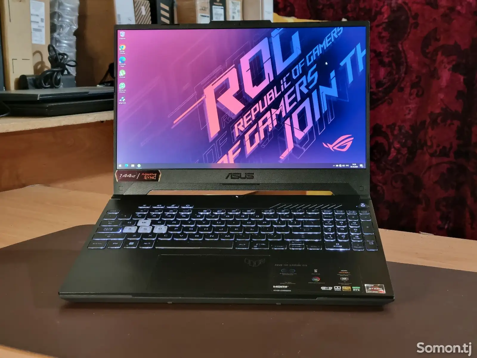 Ноутбук Asus tuf a15 r7-6800h RTX-3050-11gb DDR5-16gb 144hz-1