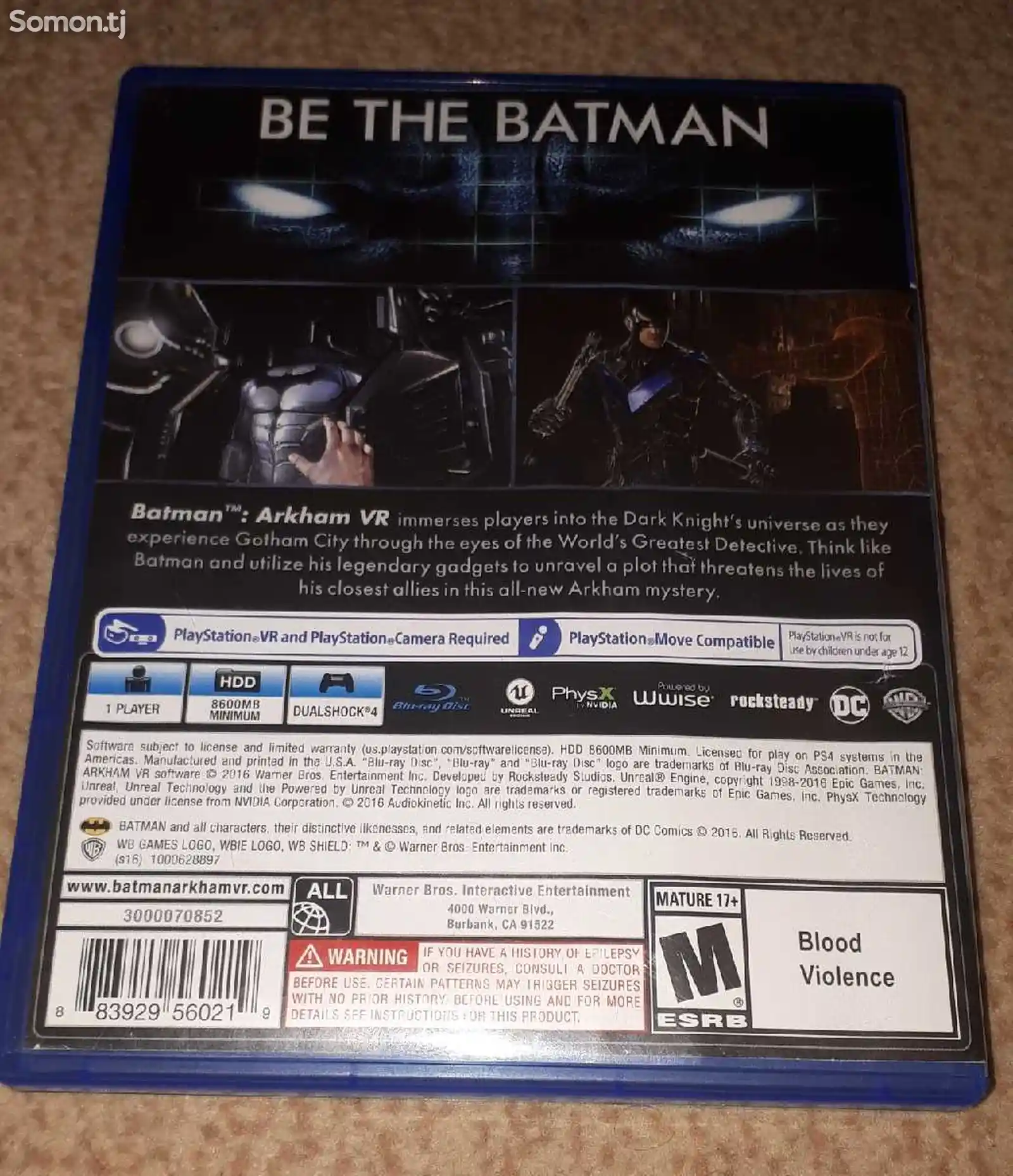 Игра Batman Arkham VR для Sony PS4-3
