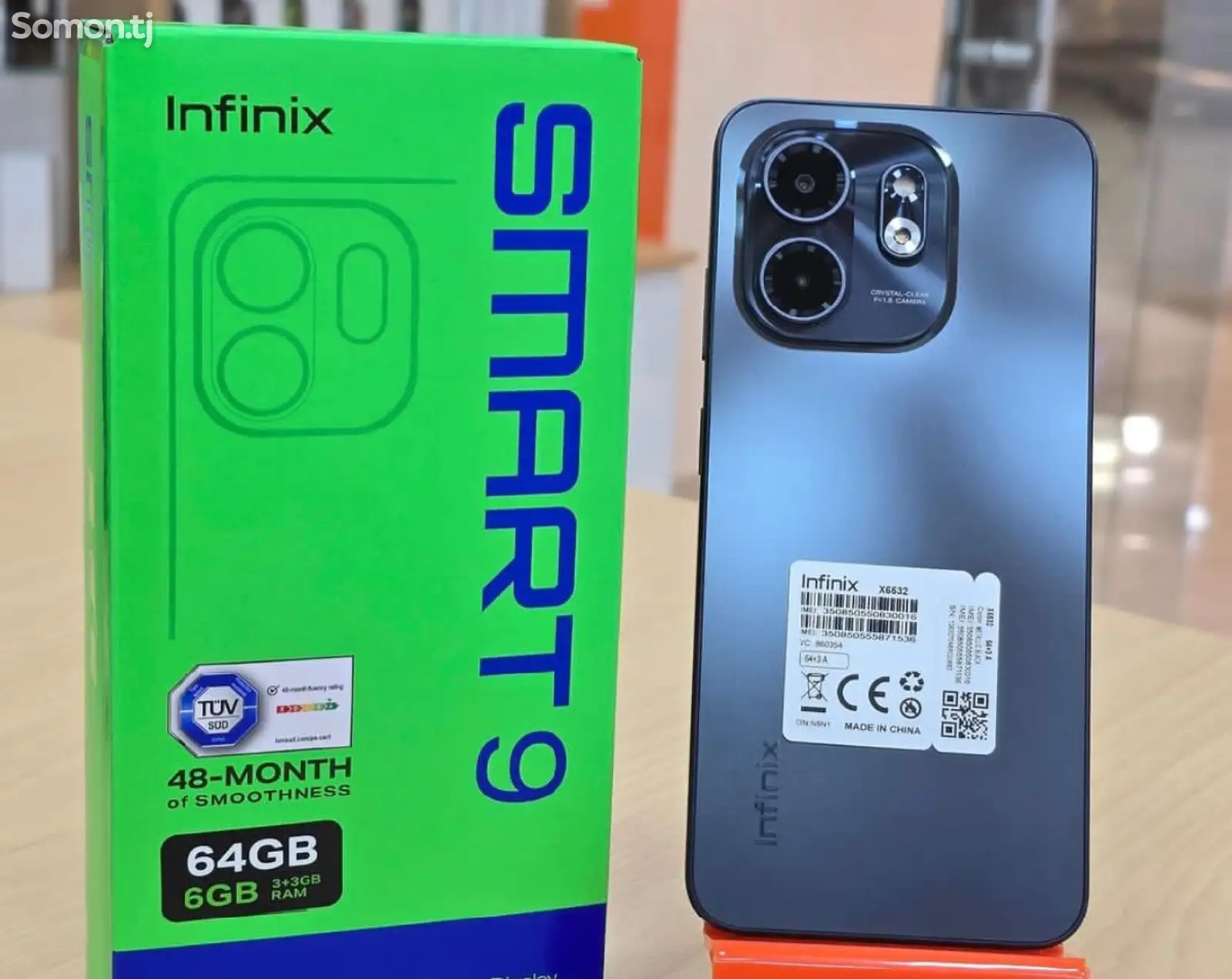 Infinix Smart 9 8/128Gb black-1