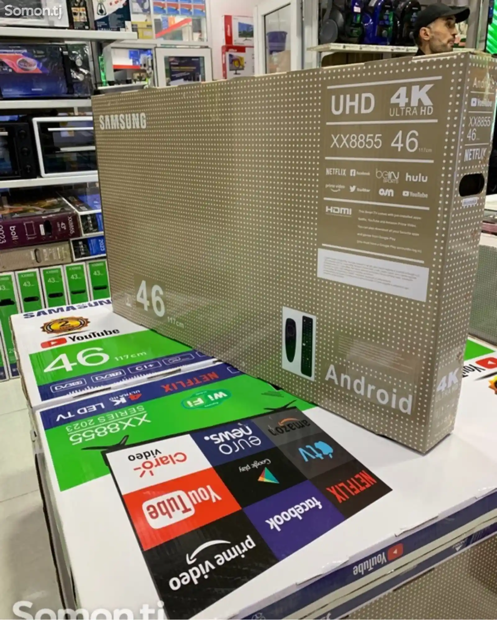 Телевизор 46 Андроид UHD Smart