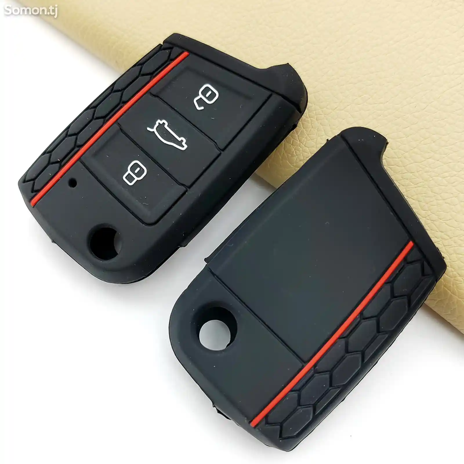 Силиконовый чехол для автомобильного ключа для VW Golf 7 MK7 3 кнопочный-6