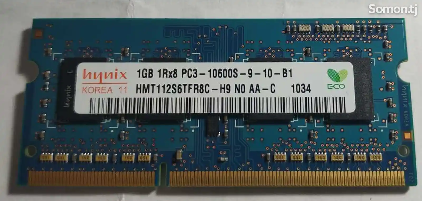 Оперативная память для ноутбуков Hynix 1GB DDR3 1333МГц 10600Мб/с-2