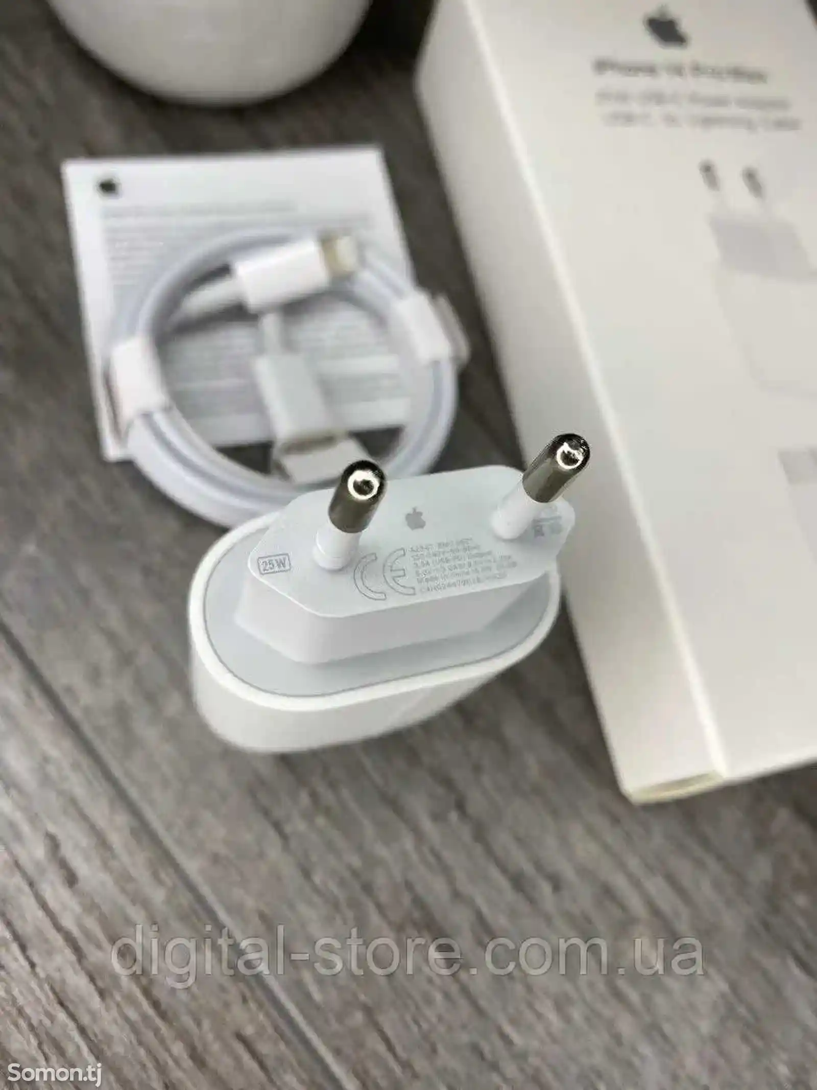 Зарядное устройство для быстрой зарядки iPhone 13 Pro Max 25W USB-C + Кабель Typ-5