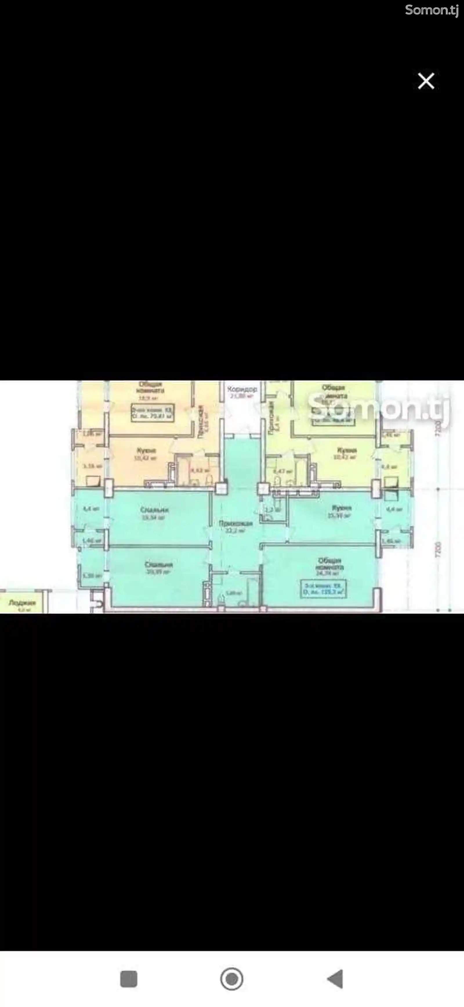 3-комн. квартира, 3 этаж, 125 м², Шоҳмансур, Голубой экран-7