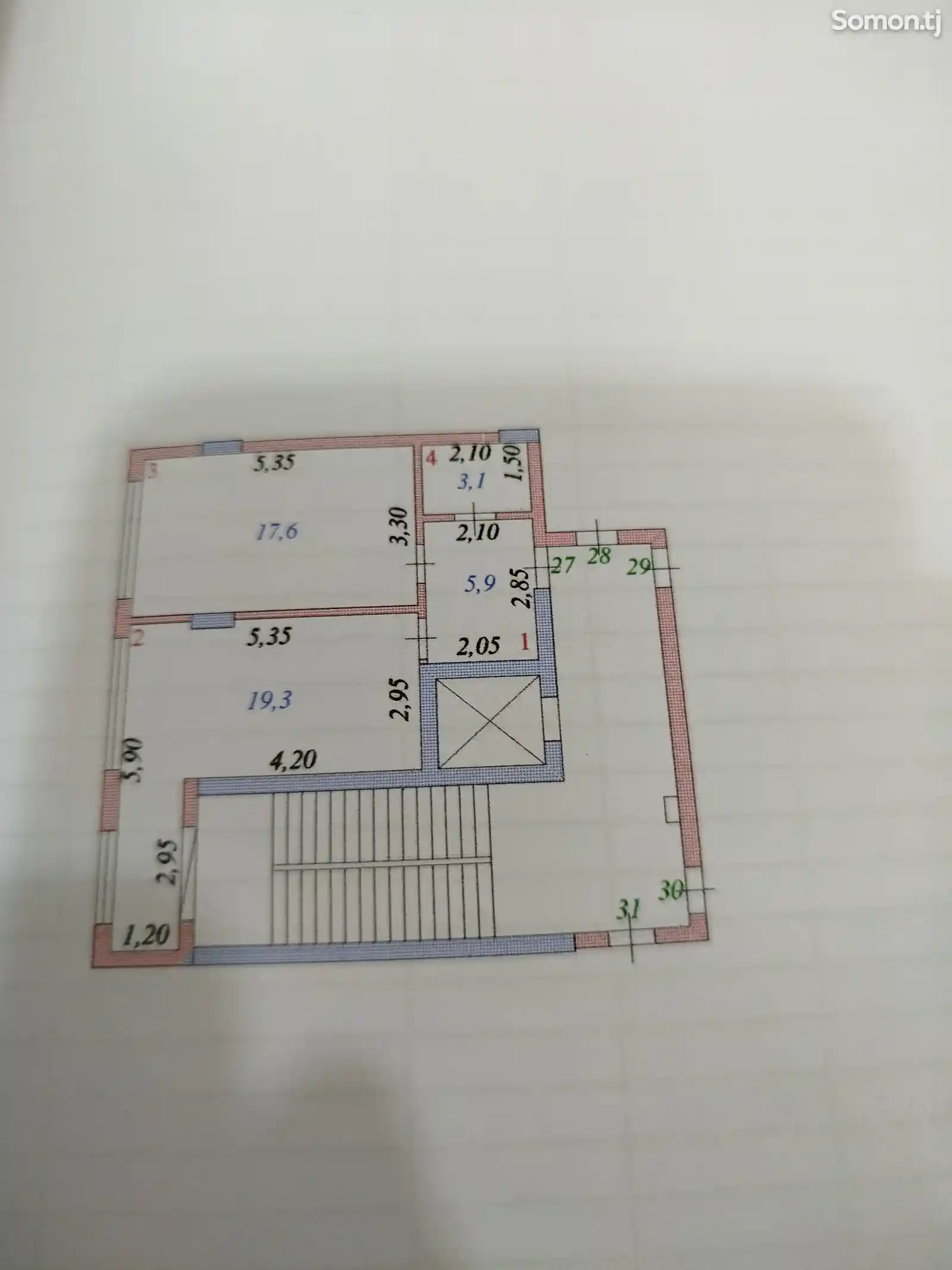 1-комн. квартира, 8 этаж, 46 м², Гулбахор-8