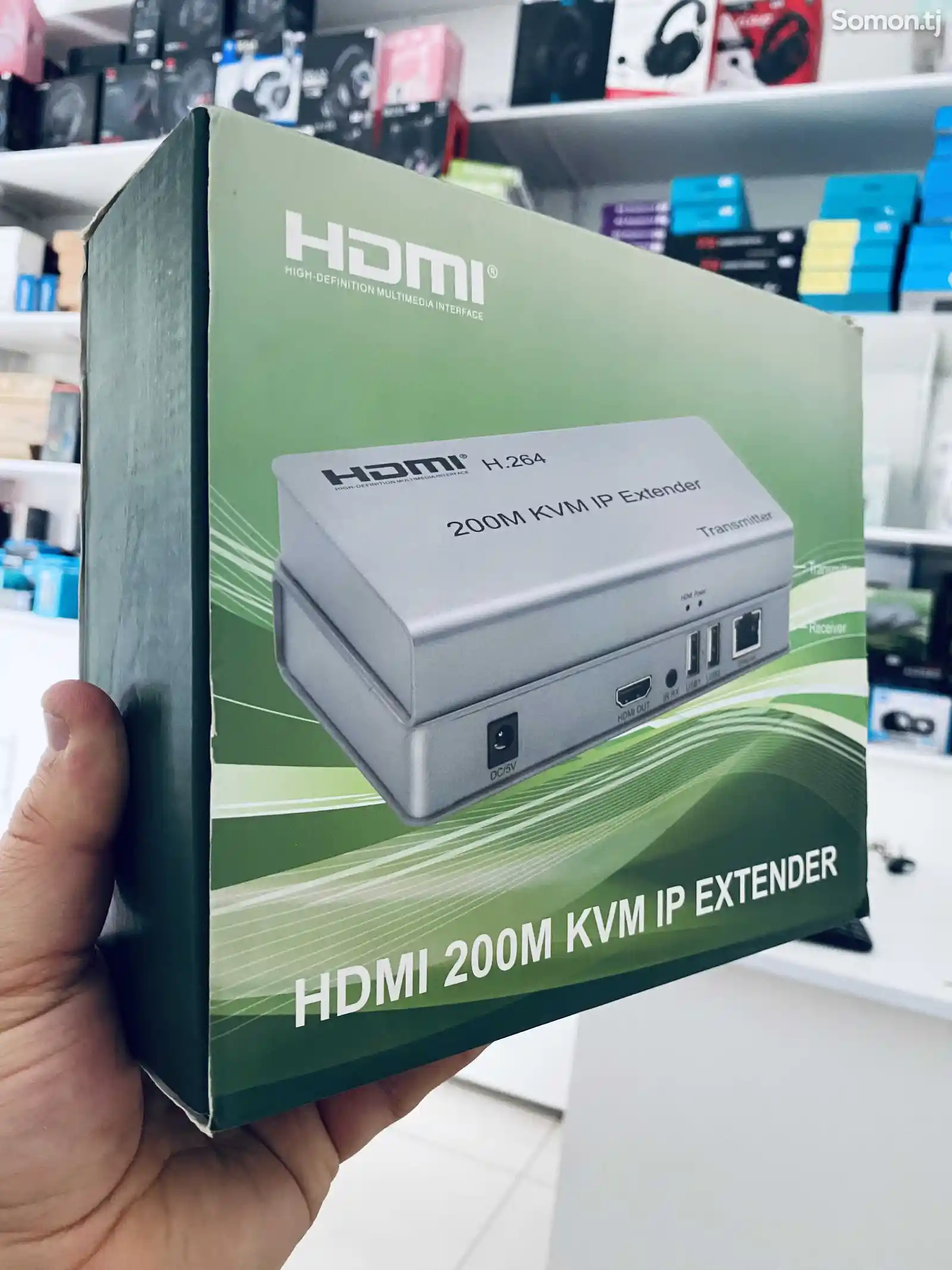 Квм-Удлинитель HDMI Extender 200M KVM IP-1