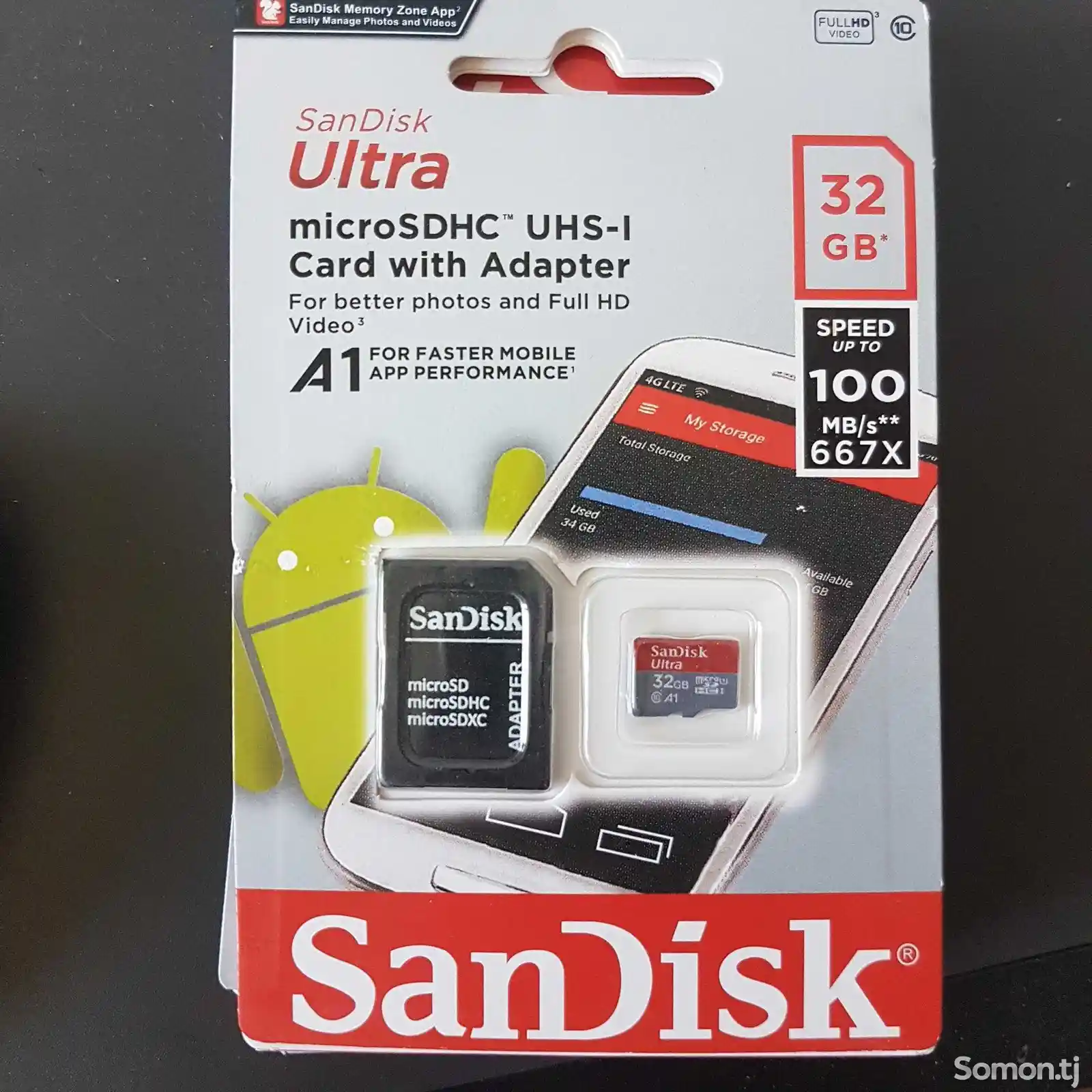 Флешка SanDisk 32Gb 100MBs-1