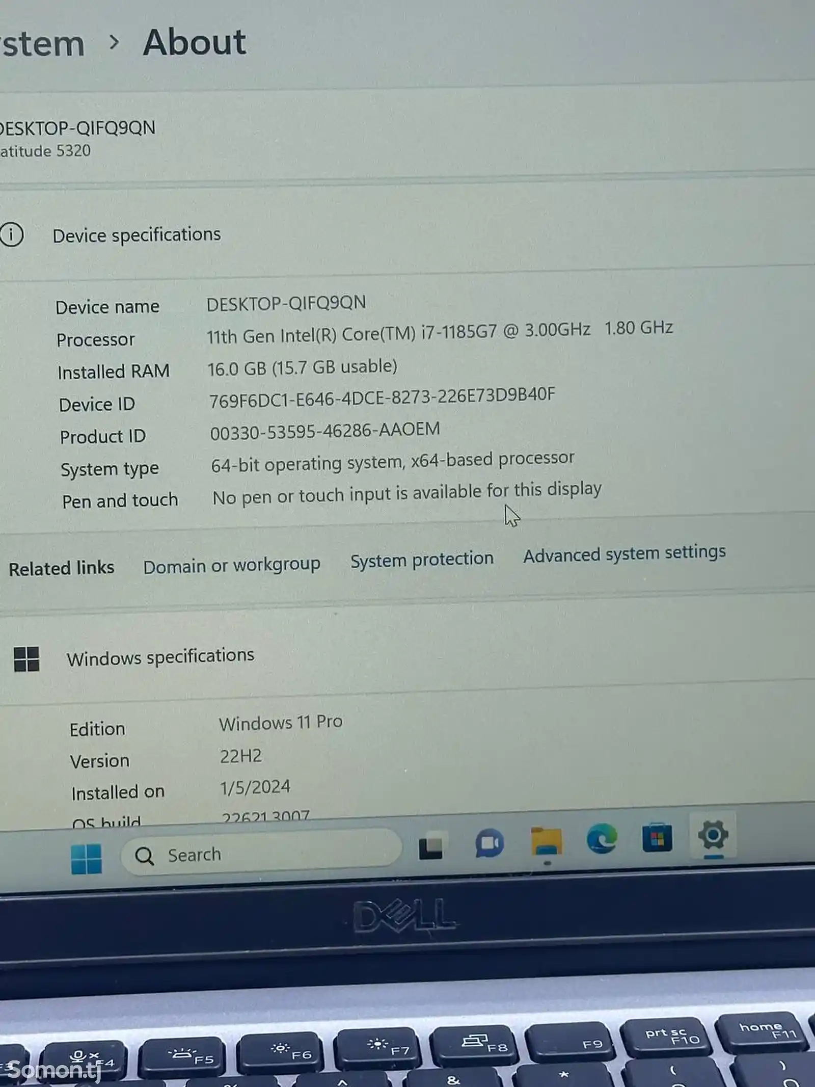 Ноутбук Dell Latitude 5320/i7-11th-2