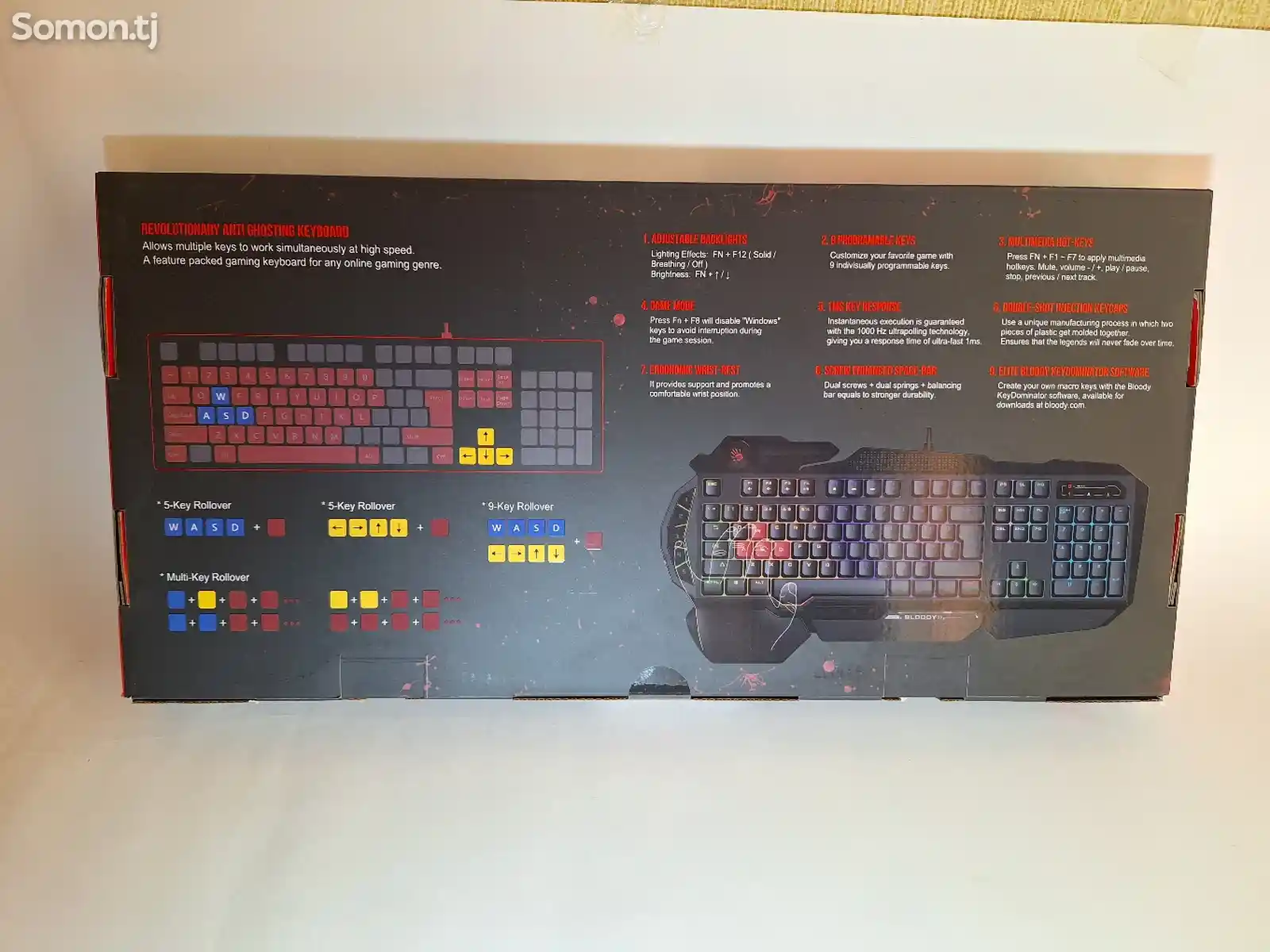 Игровая клавиатура с подсветкой NEON Bloody B310N-2
