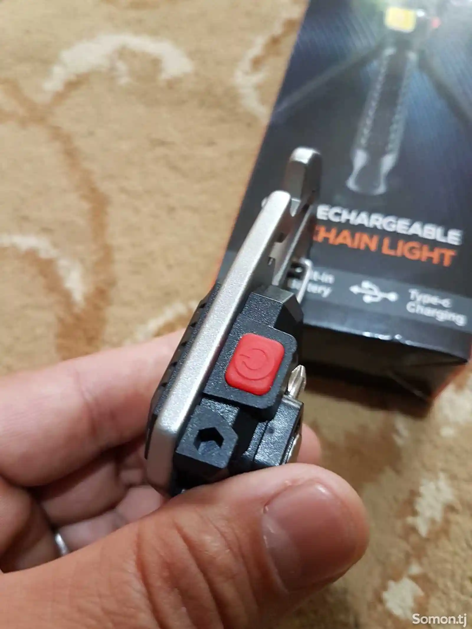 Фонарик Cob Rechargeable Keychain Light-3