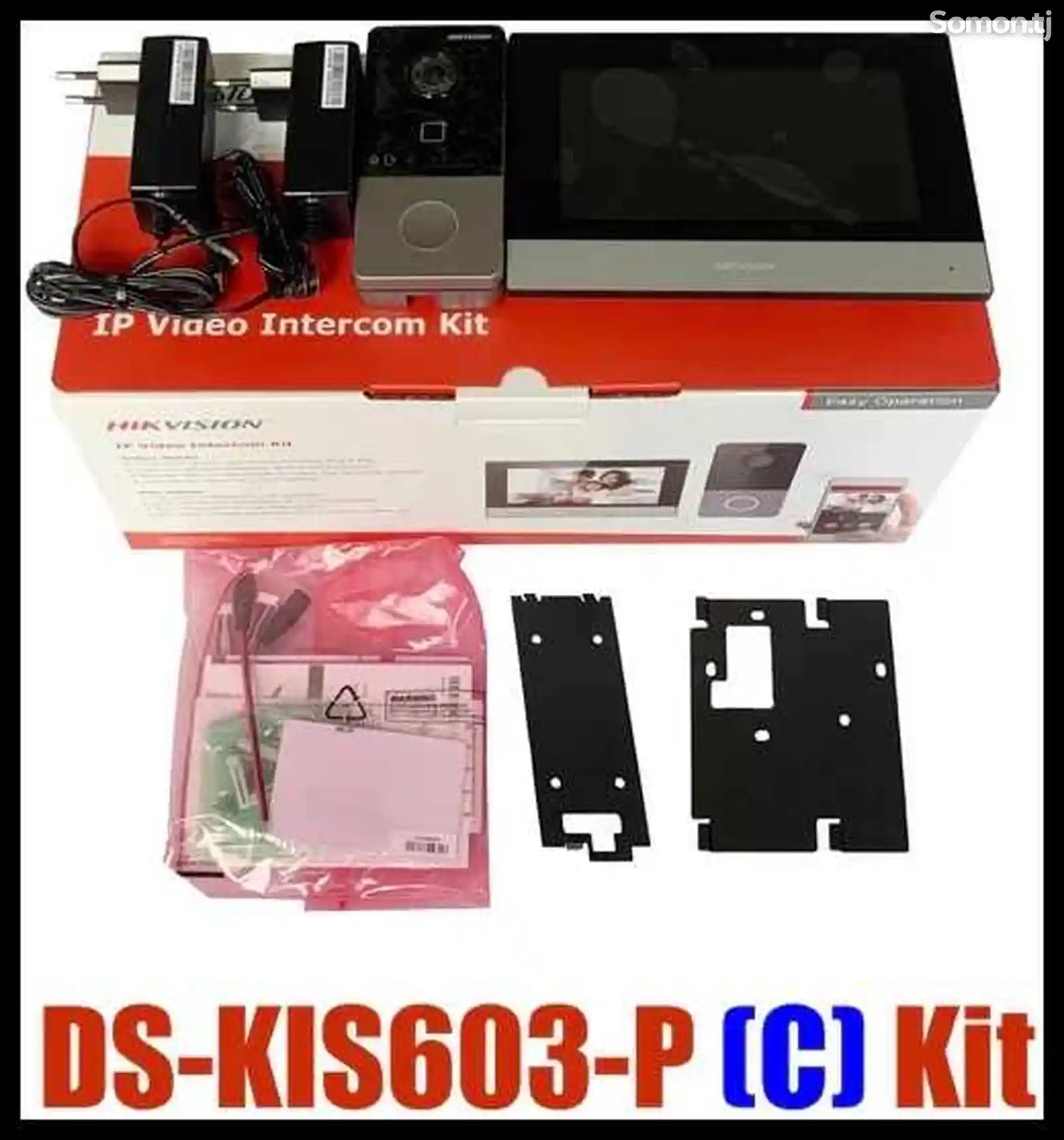Домофон комплект DS-KIS603P+WiFi-1