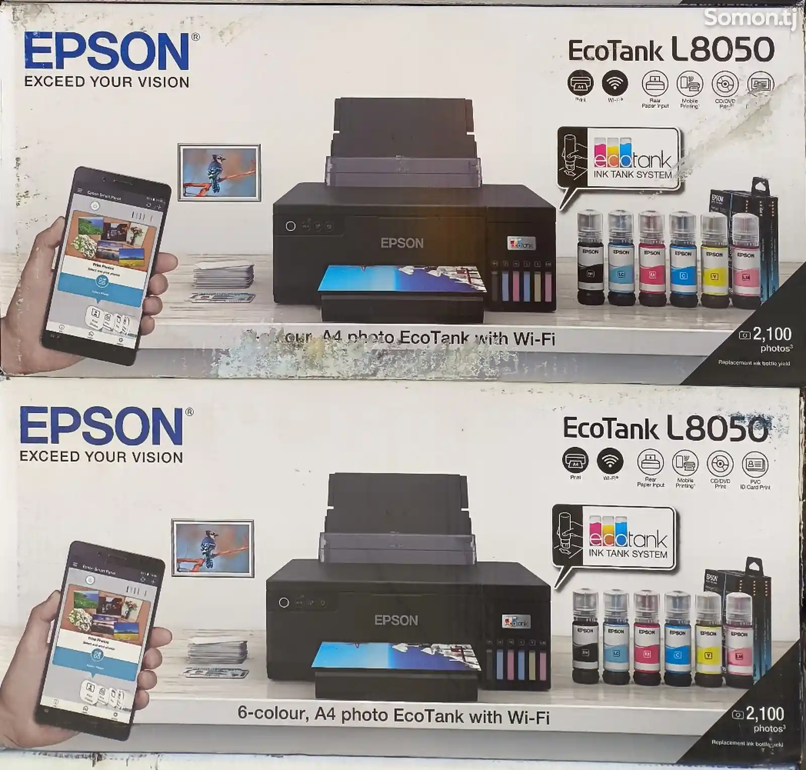Принтер Epson EcoTank L8050 Wi-Fi, черный