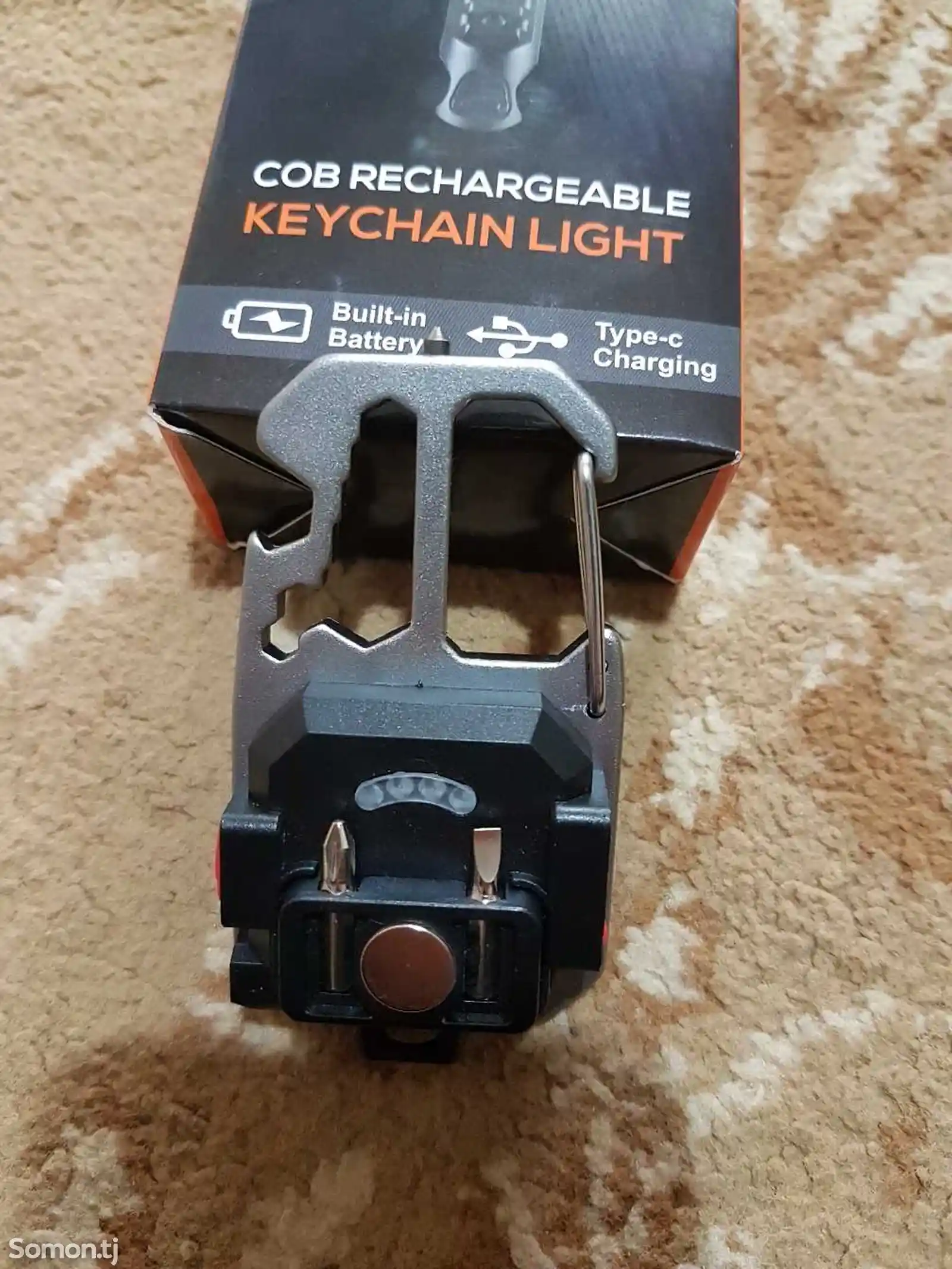 Фонарик Cob Rechargeable Keychain Light-6