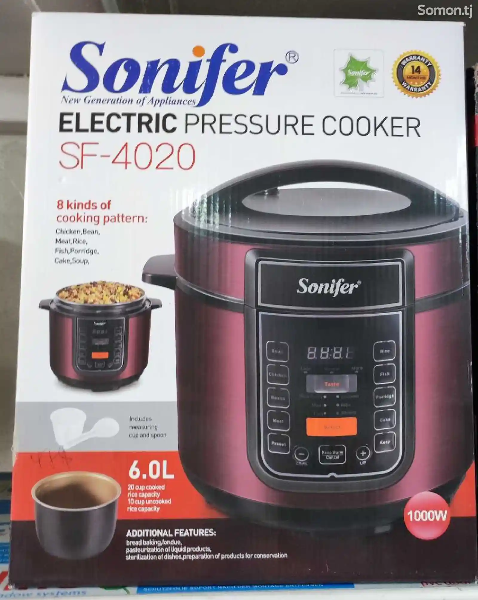 Мультиварка Sonifer 4020 800 c. №10023173 в г. Душанбе - Пароварки /  мультиварки - Somon.tj бесплатные объявления куплю продам б/у