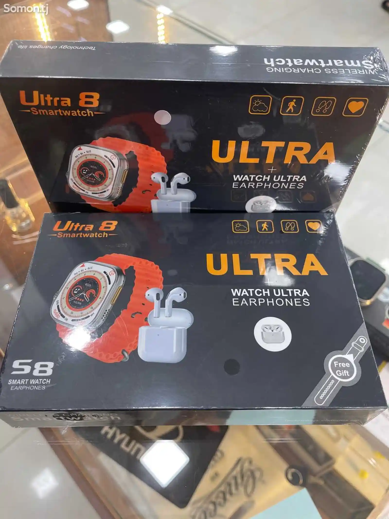 Смарт часы Watch 8 Ultra с Беспроводными наушниками