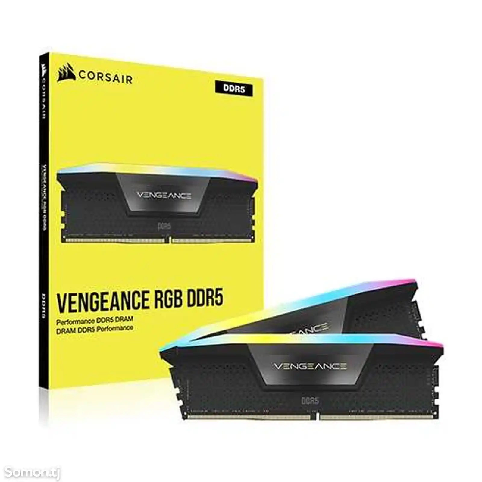 Оперативная память Corsair Vengeance RGB DDR5 64GB 2x32GB 6400MHz-1