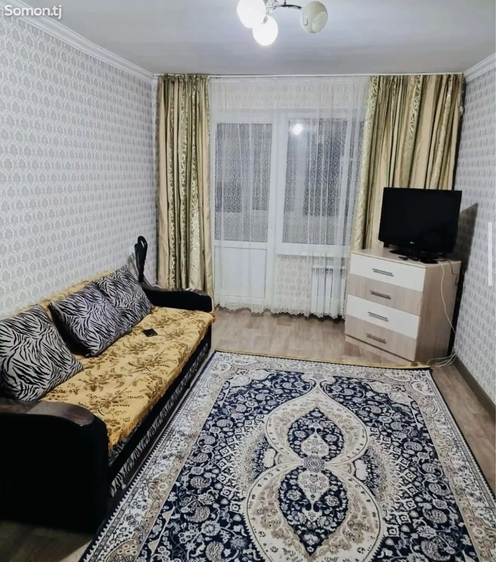 2-комн. квартира, 9 этаж, 53м², И. Сомони-1