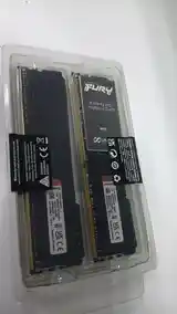 Оперативная память DDR4 16 ГБ 2х8 ГБ 3200 мгц Kingston Fury Beast-3