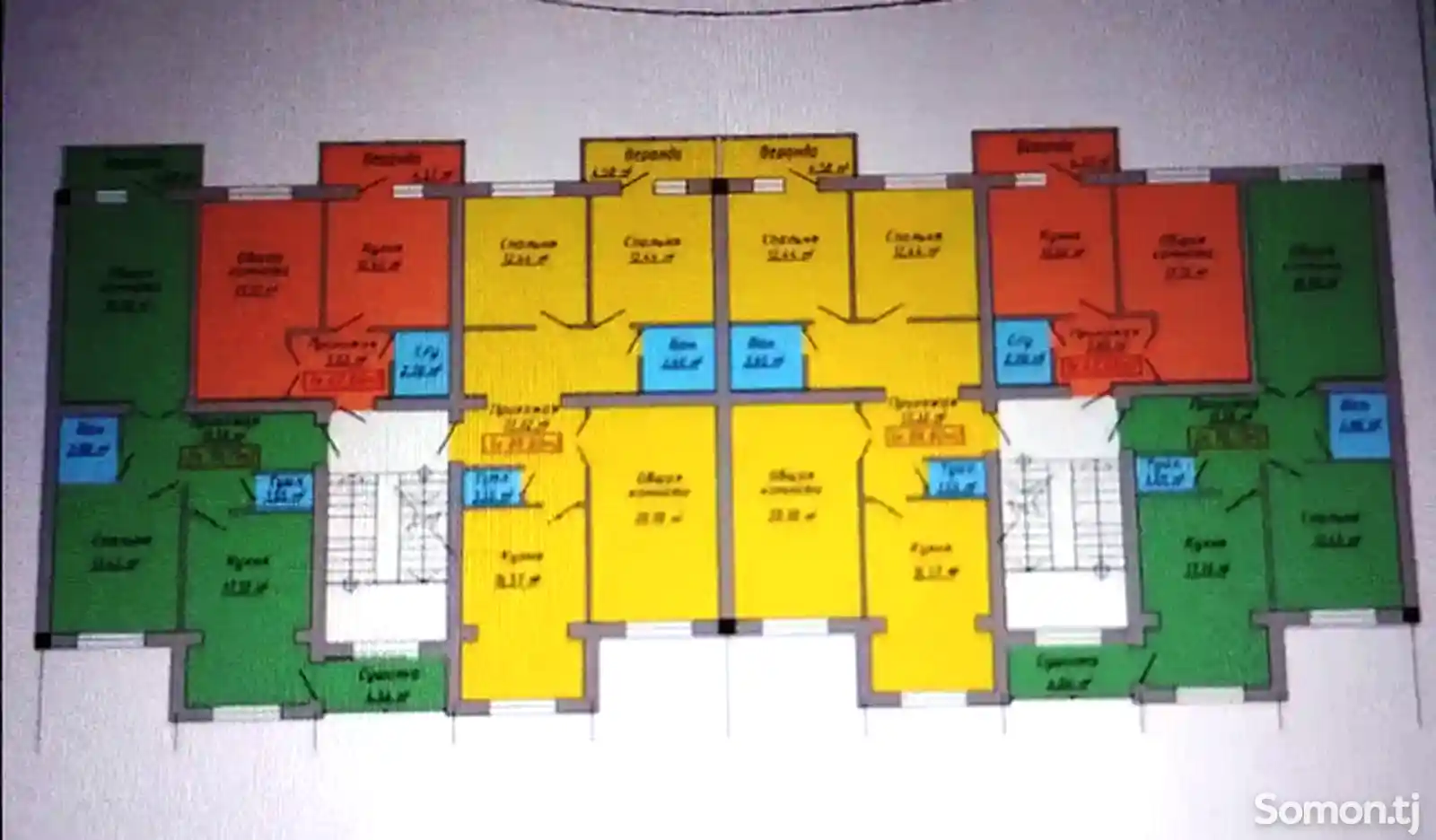 2-комн. квартира, 3 этаж, 70 м², 8 мкр-13