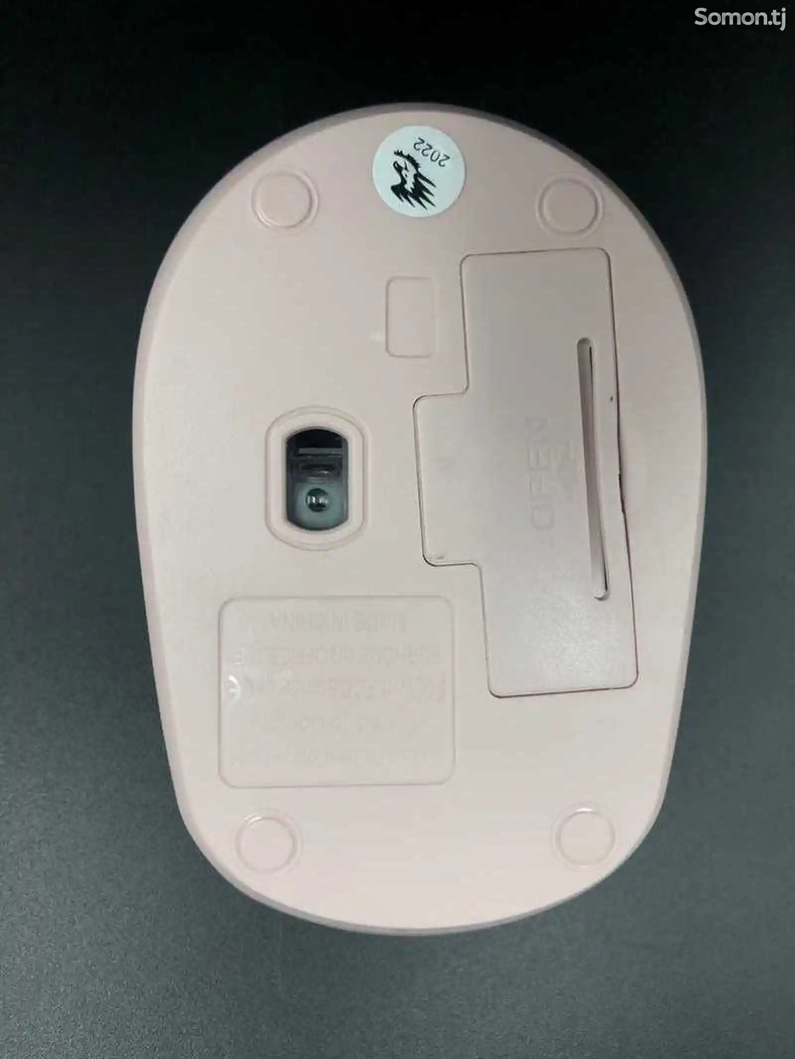 Беспроводная розовая мышка-3