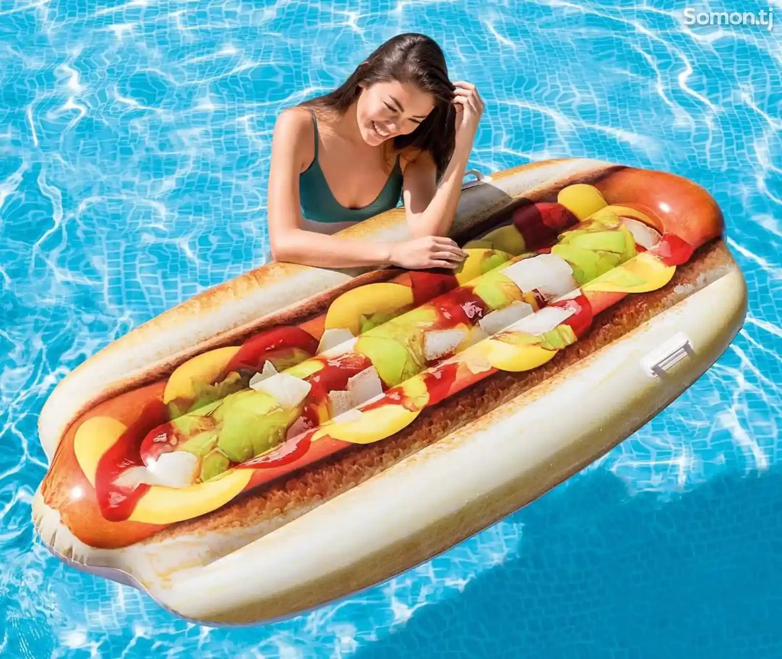 Надувной плавательный матрас плот-PIZZA & Hot Dog-4