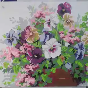 Картина цвети в горшке