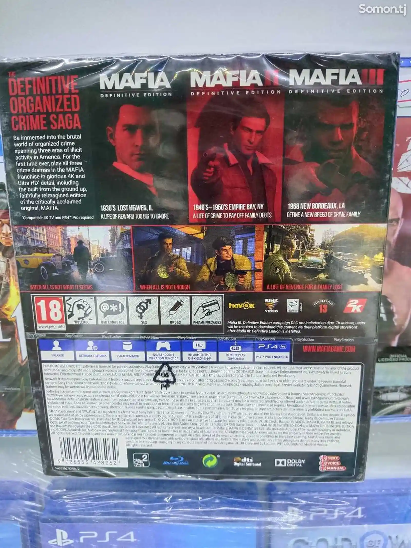 Игра Mafia 1,2,3 Trilogy для PS4 PS5-2